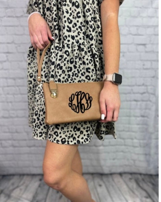 Chloe Crossbody and Wristlet Purse/ Trendy Boutique Handbag