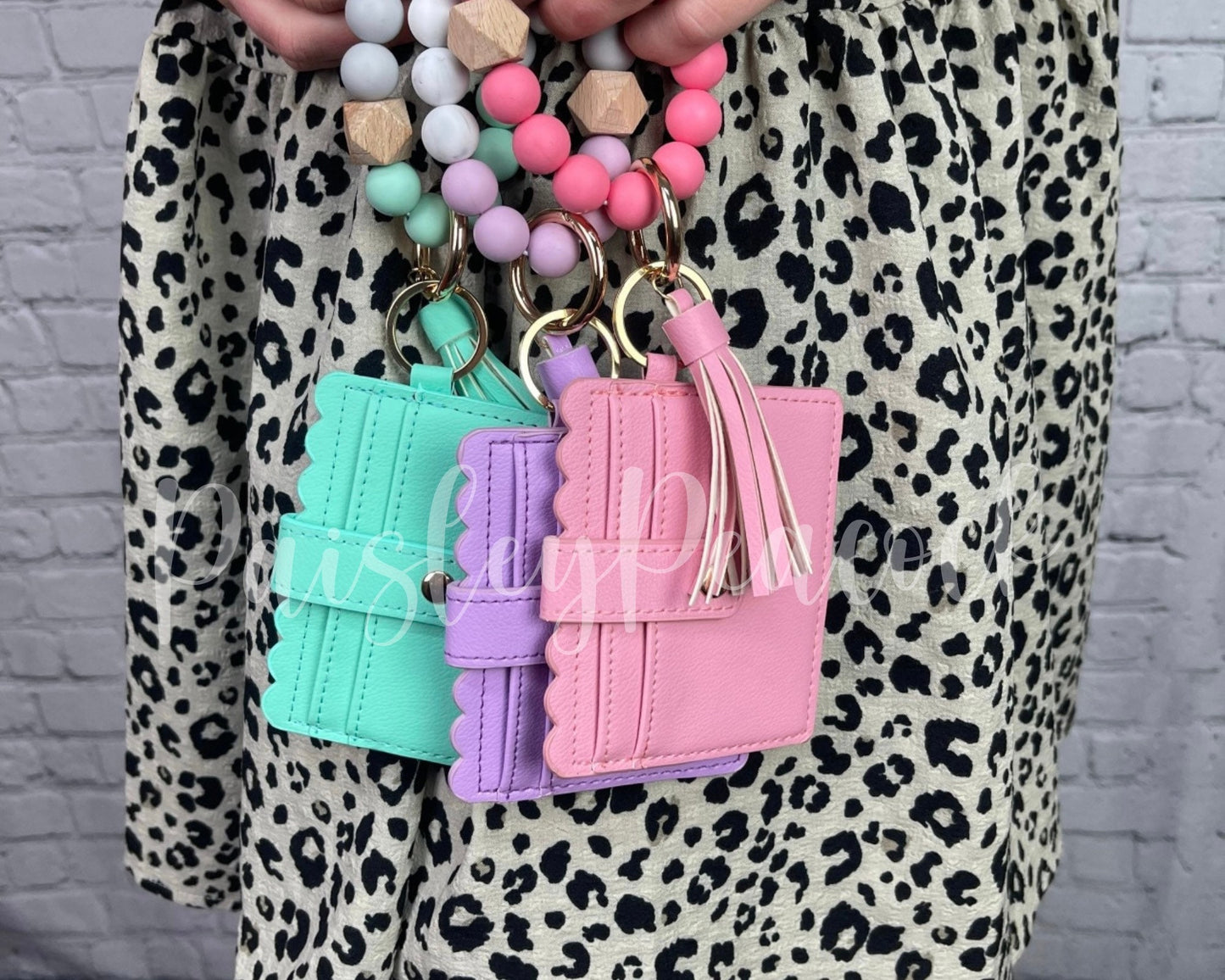 Beaded Wristlet Keychain| ID Wristlet